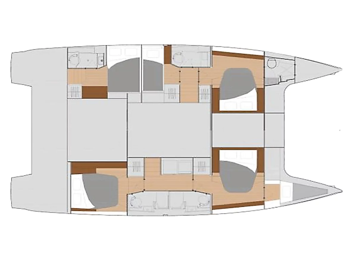 Fountaine Pajot 47 SAONA LUX (GEN, AC, WATERMAKER) (AquaSpirit) Plan image - 10
