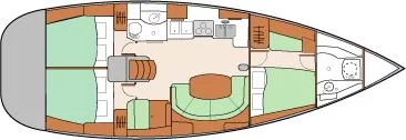 Oceanis 411 (Touareg) Plan image - 3