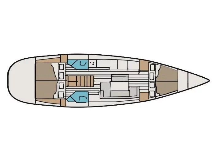 Sun Odyssey 44i (Alcor) Plan image - 5