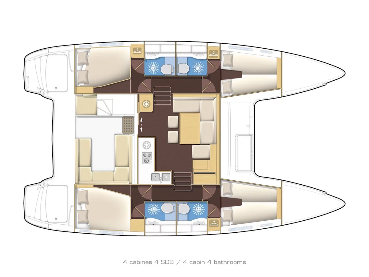 Lagoon 400 S2 (Second Wind) Plan image - 12
