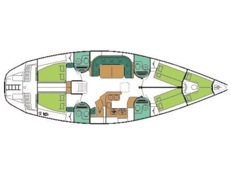 Sun Odyssey 51 (Margo) Plan image - 8
