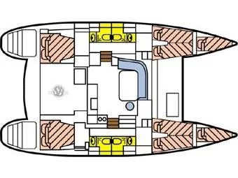 Lagoon 400 S2 (Trixi) Plan image - 6