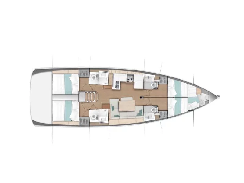 Sun Odyssey 490 (PERSIK) Plan image - 4