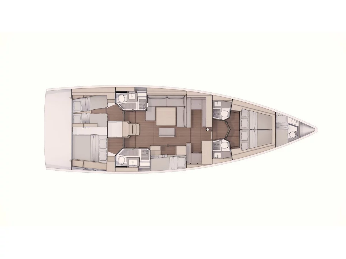 Dufour 530 (Why Not 18) Plan image - 6