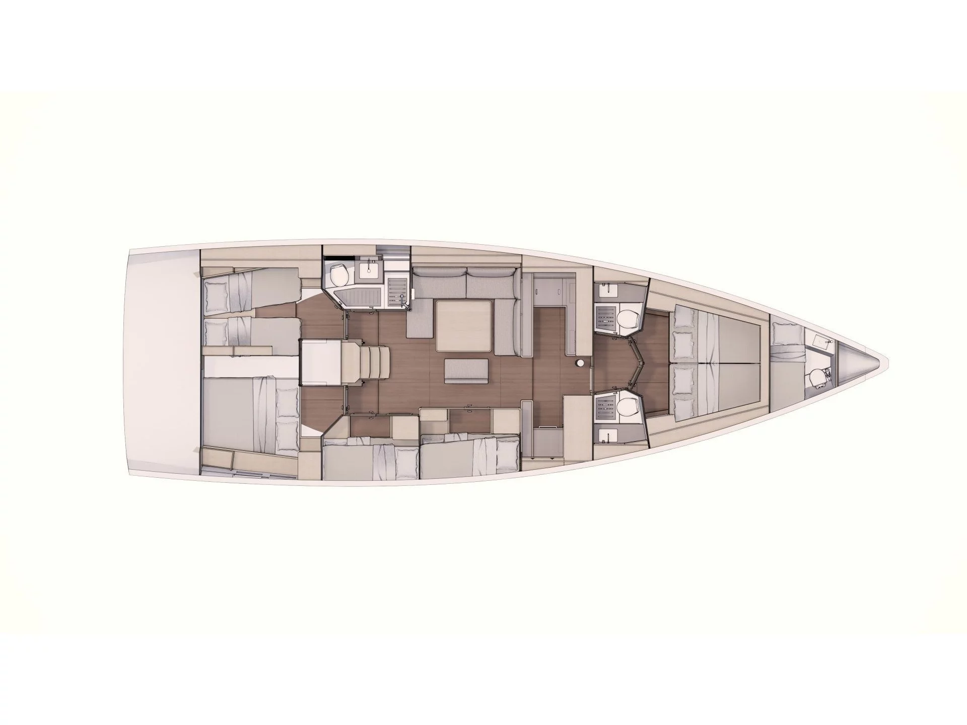 Dufour 530 Grand Large (Albus) Plan image - 13