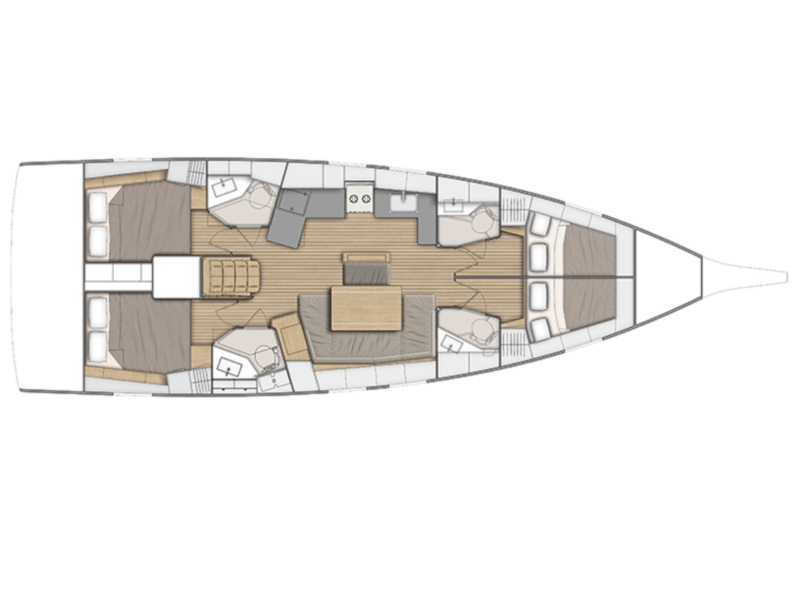 Photo #5 - Oceanis 46.1 (Sail Delta) in Orhaniye - 12135