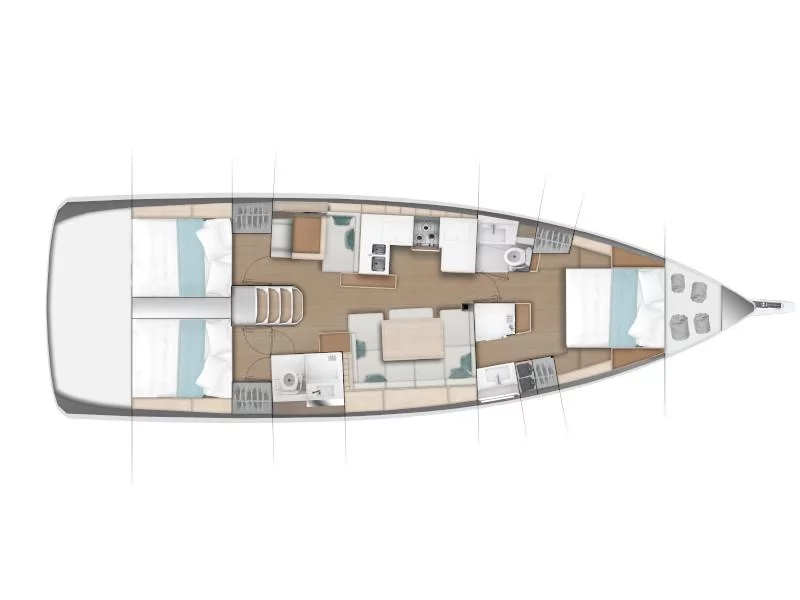 Sun Odyssey 490 (ALFADER) Plan image - 14
