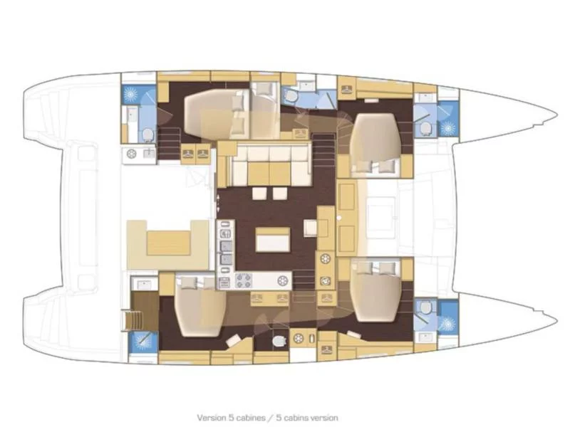Lagoon 560 (Daddy's Hobby) Plan image - 12