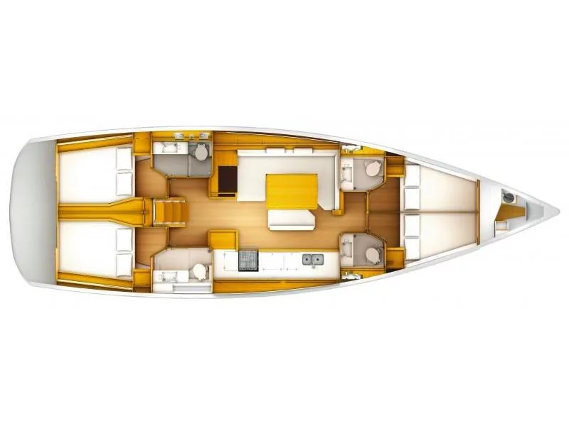 Sun Odyssey 519 - 4 cabs (MARYALIS) Plan image - 20