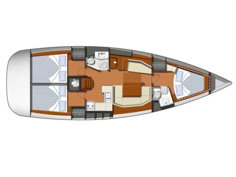 Sun Odyssey 42ì (Praha) Plan image - 2