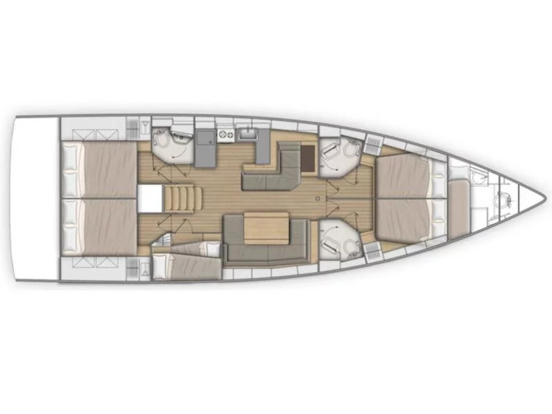 Oceanis 51.1 (Euphoria) Plan image - 6