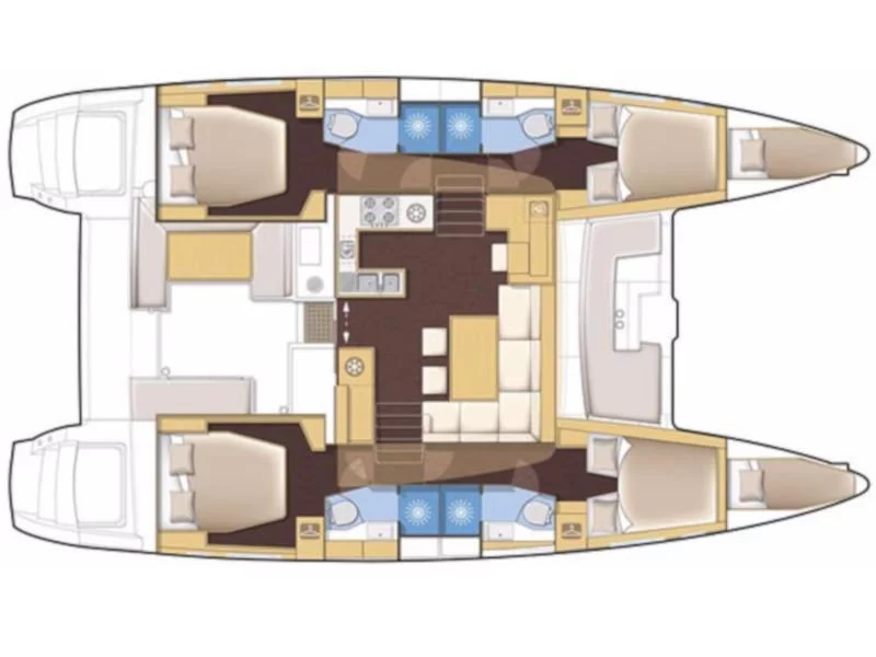 Lagoon 42 (Fantasea) Plan image - 3