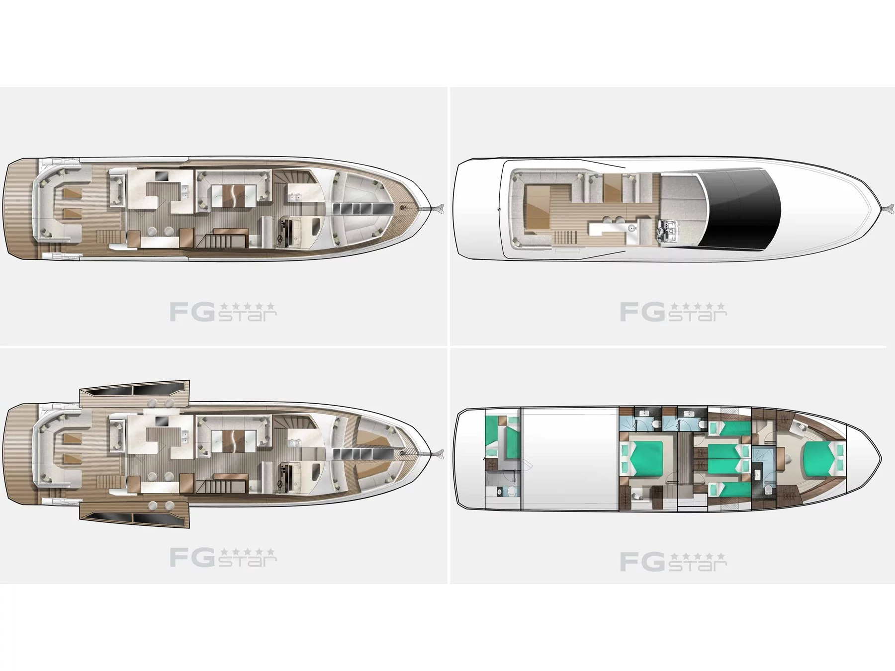 Galeon 640 Fly (FG STAR) Plan image - 14