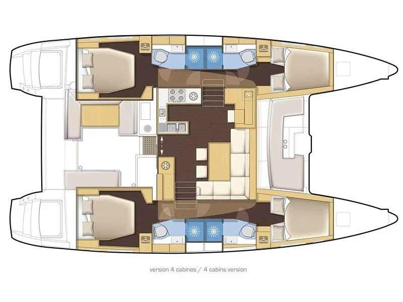 Lagoon 450 Flybridge (Cinzia) Plan image - 9