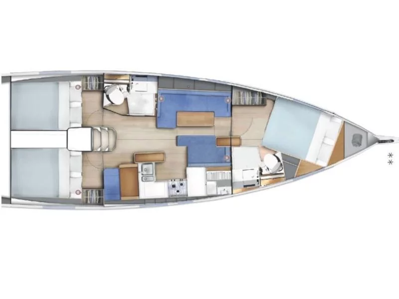 Sun Odyssey 410 (Locean) Plan image - 7