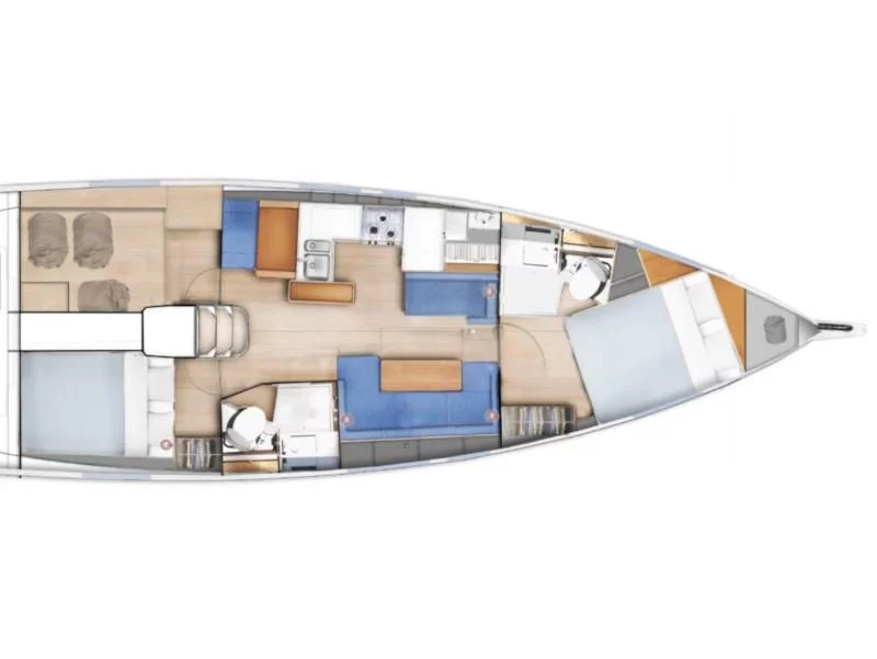 Sun Odyssey 410 (Alma Libre VI) Plan image - 7
