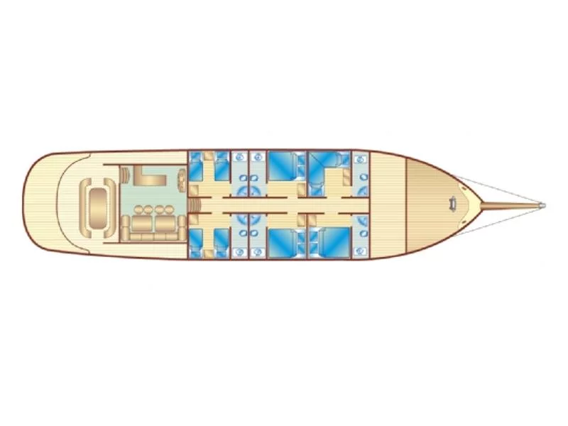 Gulet Bibi Aysegul (Bibi Aysegul) Plan image - 12