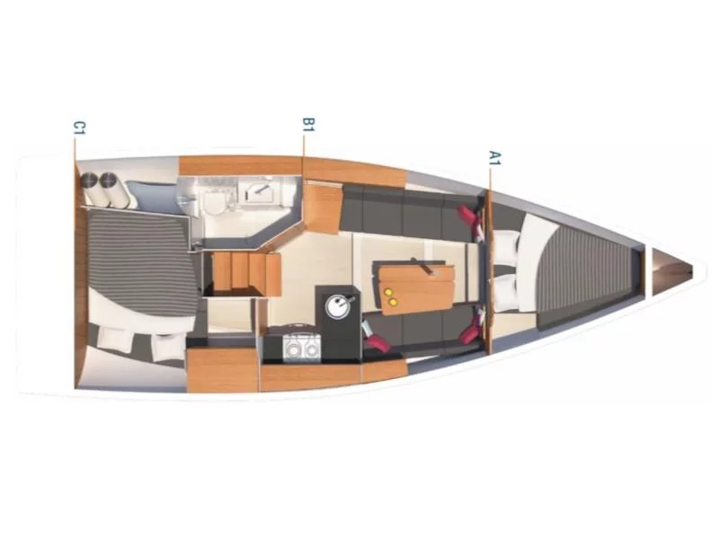Hanse 315 (Waldi) Plan image - 3