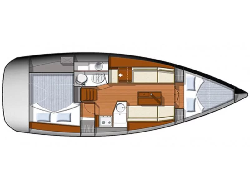Sun Odyssey 33i (Arosa) Plan image - 2