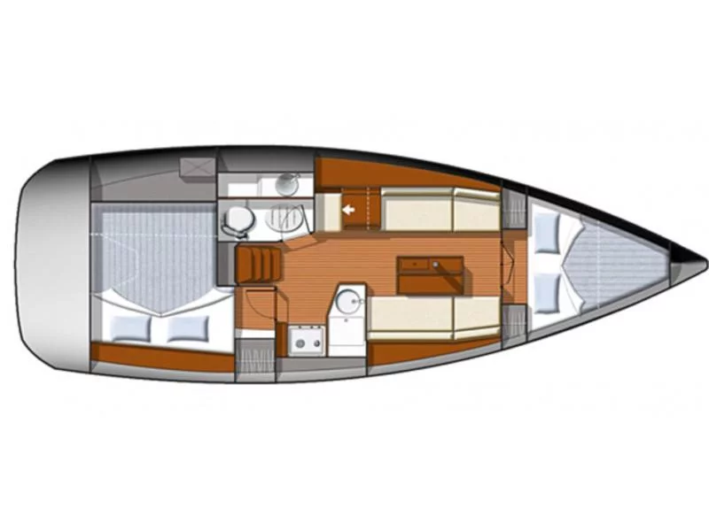 Sun Odyssey 33i (Britannia) Plan image - 1