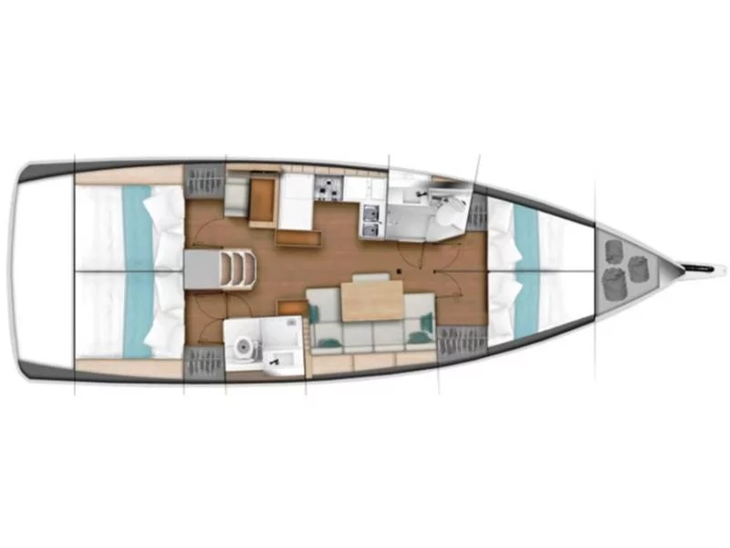 Sun Odyssey 440 (Celine) Plan image - 1