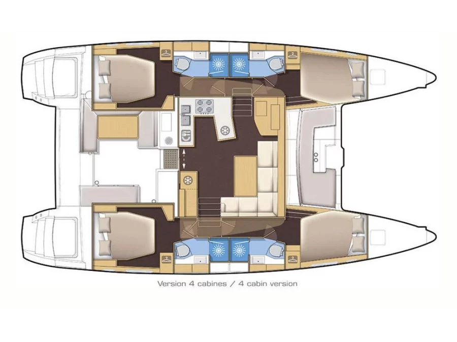 Lagoon 450 F (Endurance | watermaker) Plan image - 3
