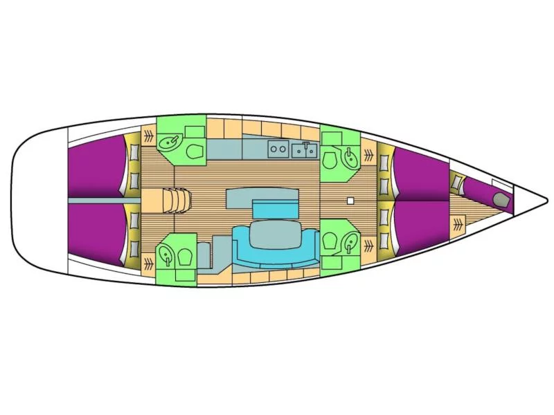 Cyclades 50.4 (Siora Maria) Plan image - 3
