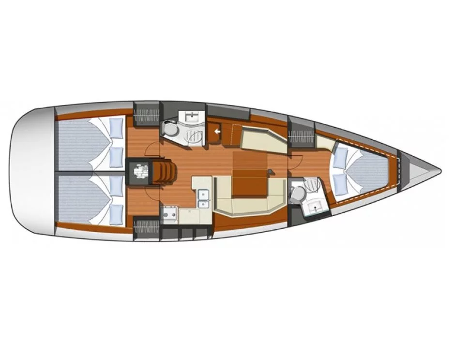 Sun Odyssey 42i (Mesogeios) Plan image - 5