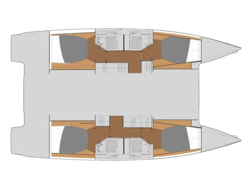 Fountaine Pajot Astréa 42 (Wm-Ac in dinette-Gen-Sol.Pan) (Astrea) Plan image - 26