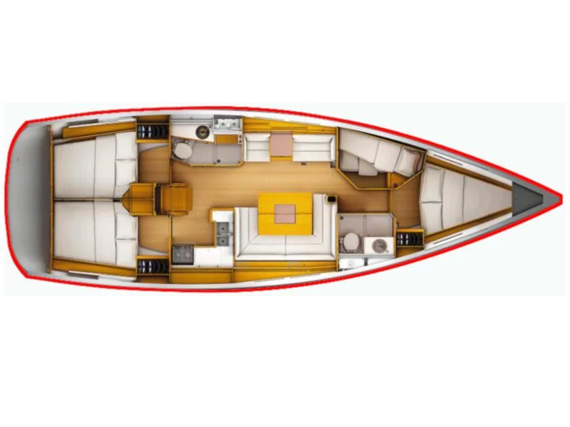 Sun Odyssey 449 (Birbona) Plan image - 13