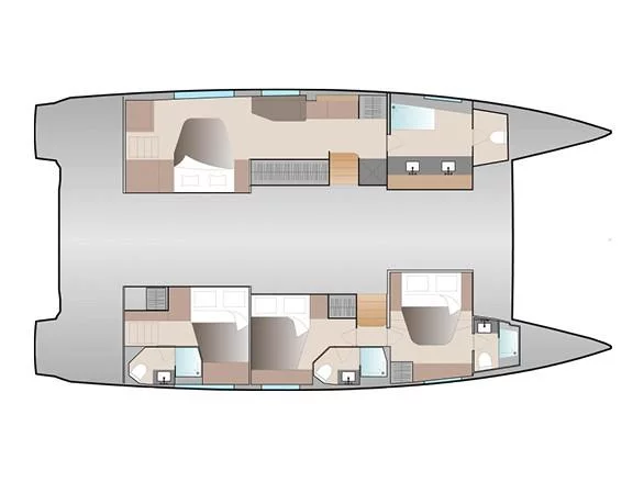 FOUNTAIN PAJOT AURA 51 (LE GRAND BOGAVANT) Plan image - 8