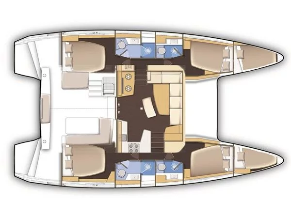 Lagoon 42 (Notorious |, Gen, Watermaker, 12 pax) Plan image - 15