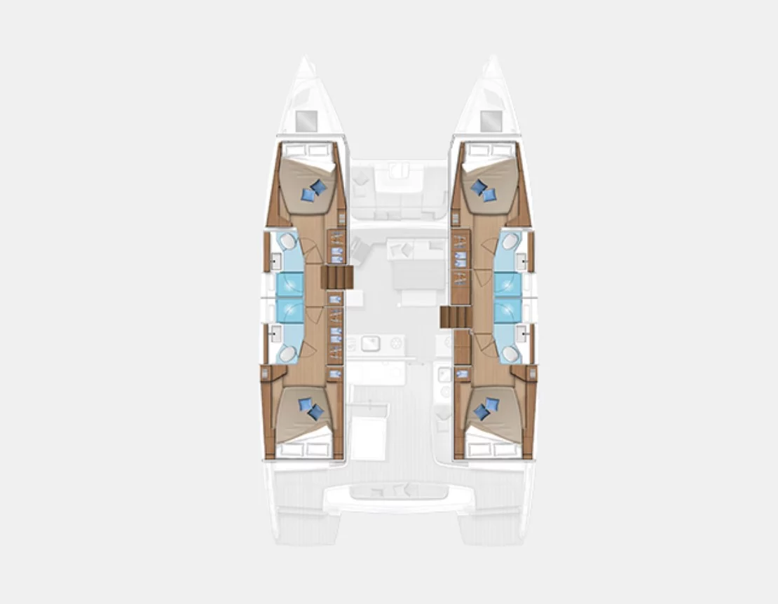 LAGOON 46 / 4 CABINS (SILVER ELLI)  - 10