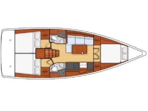 Oceanis 38.1 (Thalia (L'una Grossa) - Comfort line) Plan image - 2