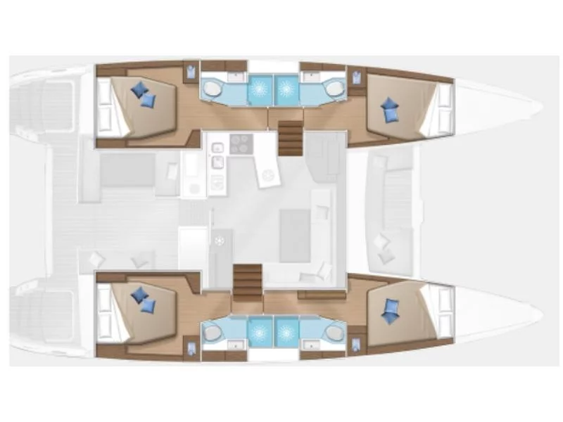Lagoon 450 Flybridge (Medousa) Plan image - 11