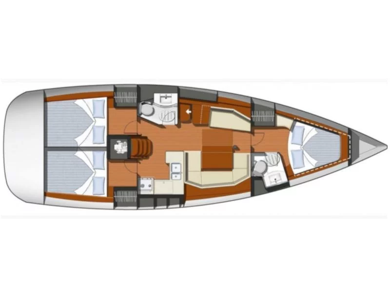 Sun Odyssey 42 i (Triton (NEW sails 2021)) Plan image - 3