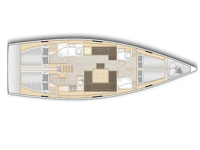 Hanse 458 (Bea -, Solar Panel) Plan image - 10