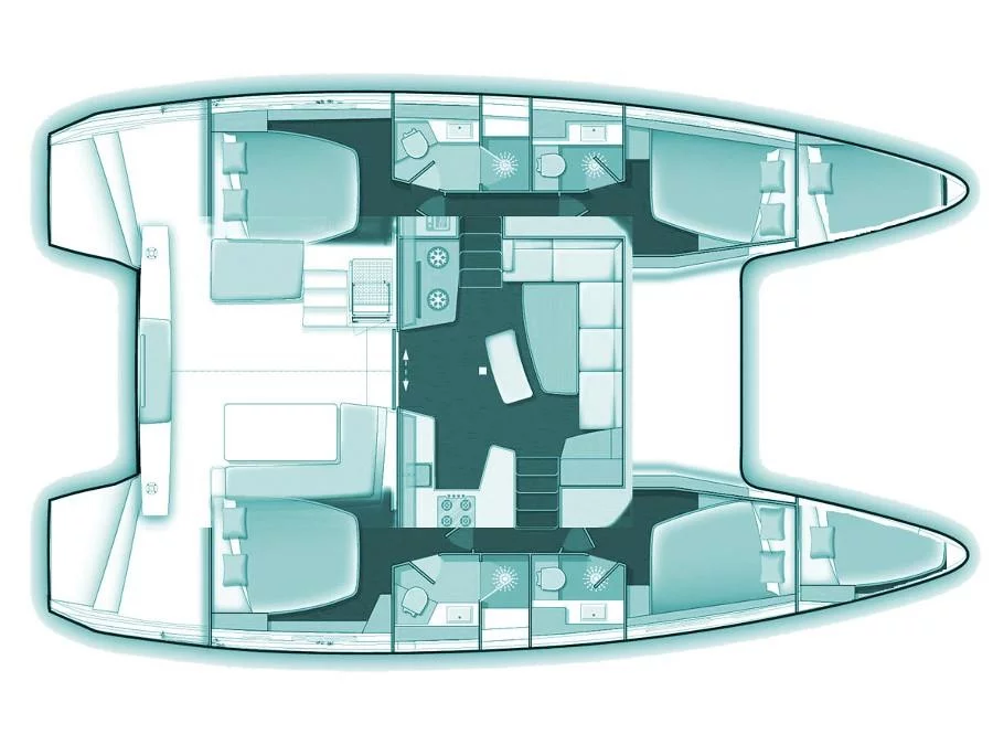 Lagoon 42 (Sao) Plan image - 1
