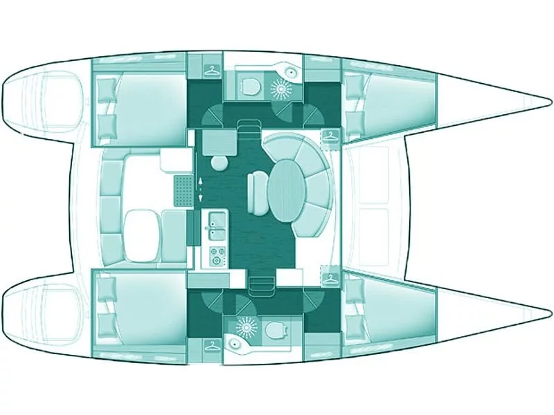 Lagoon 380 (Calypso) Plan image - 9