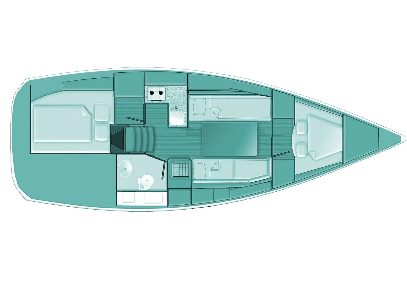 Sun Odyssey 319 (Amathea) Plan image - 6