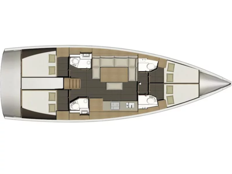 Dufour 460 (Zenith) Plan image - 11