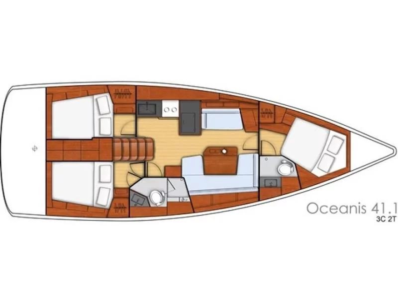 Oceanis 41.1 (4Play) Plan image - 25