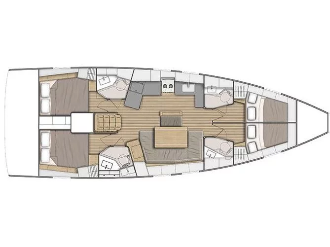 Oceanis 46.1 (Luna) Plan image - 2
