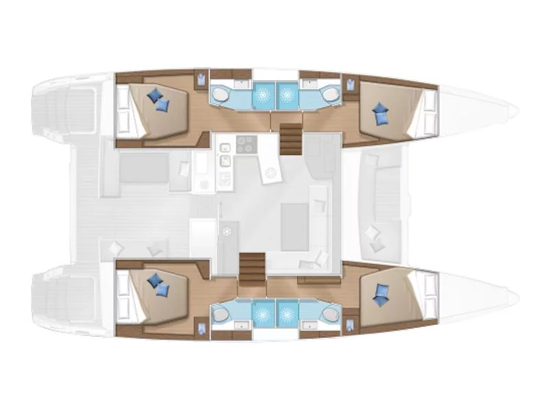 Lagoon 450 Flybridge (ANNIE) Plan image - 13