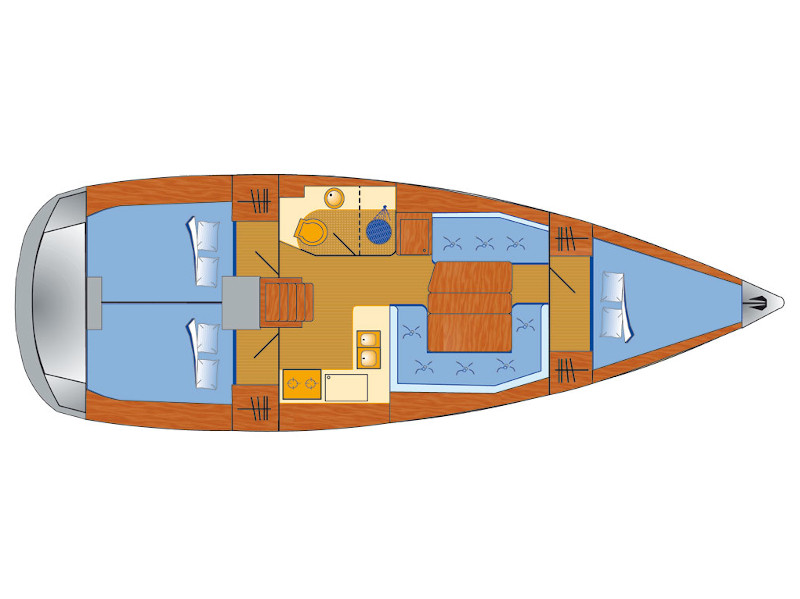Photo #4 - Sun Odyssey 389 (Amadeus) en Rogoznica - 9171