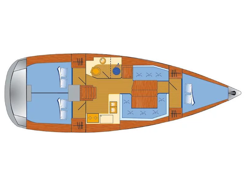 Sun Odyssey 389 (Amadeus) Plan image - 3