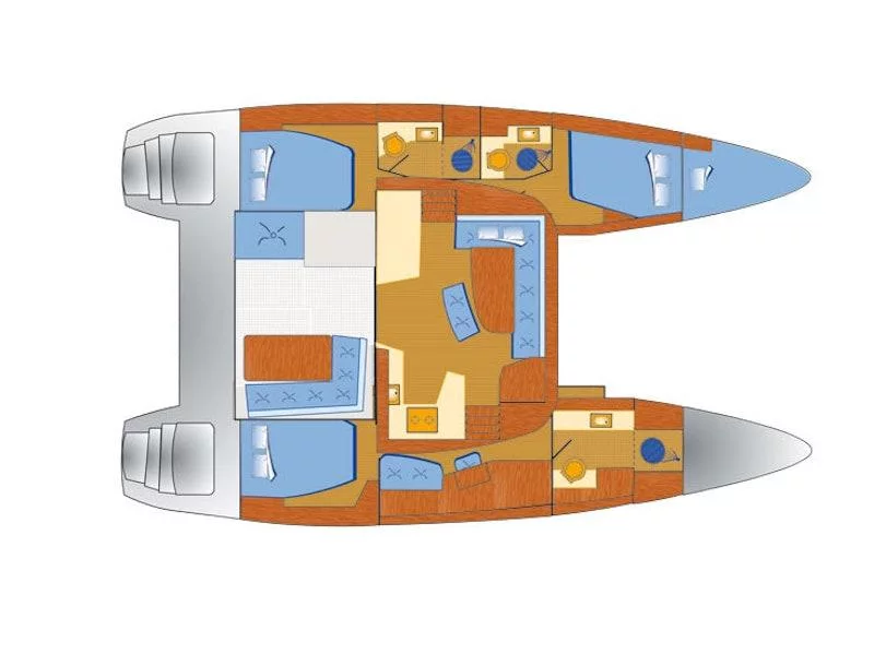 Lagoon 42 - 3 cab (Titus) Plan image - 27