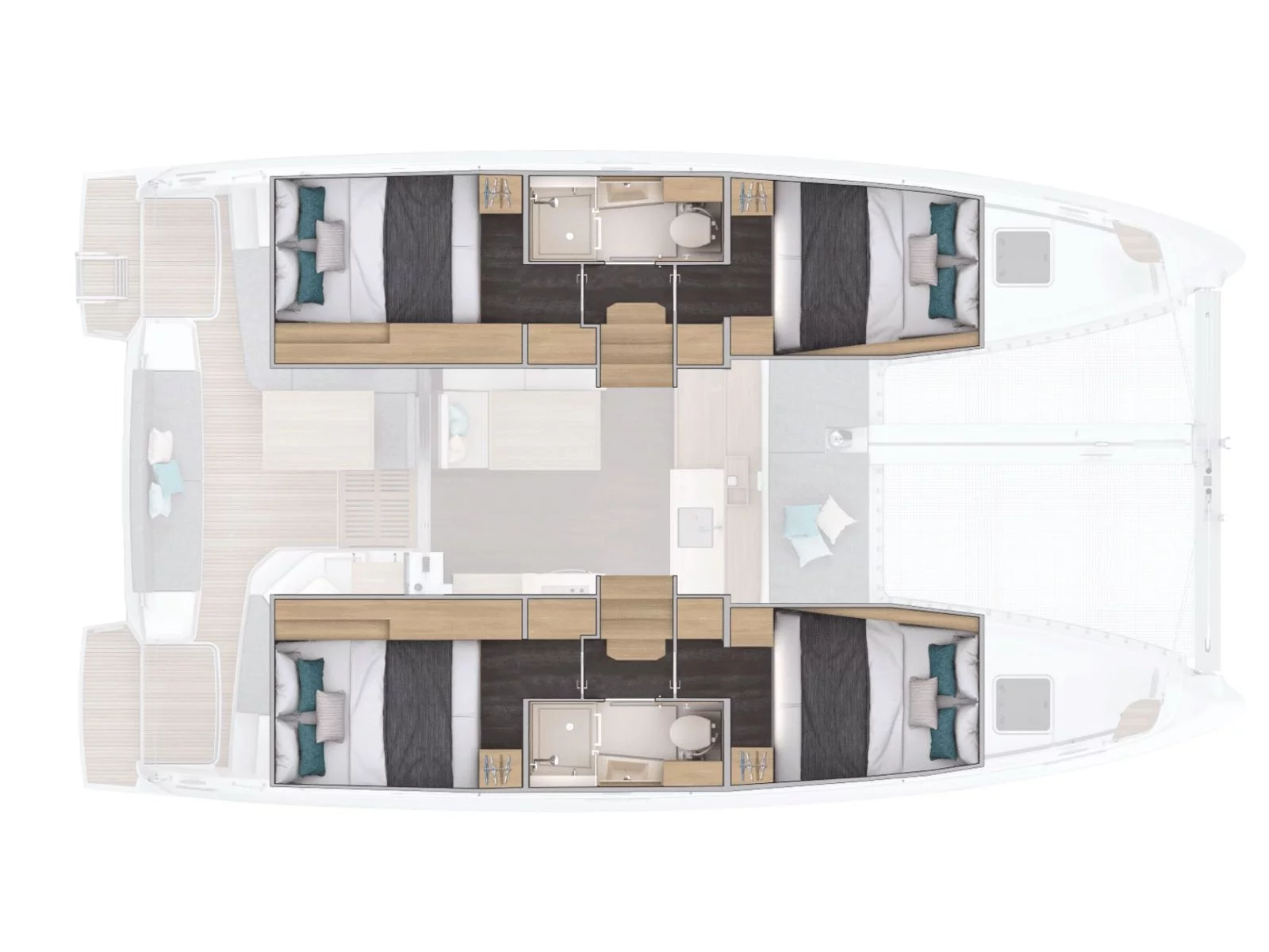 Lagoon 38 (Dattero - Comfort line) Plan image - 1