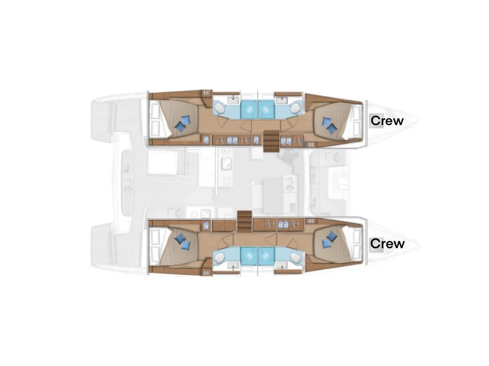 Lagoon 46 (Sbronzo) Plan image - 32