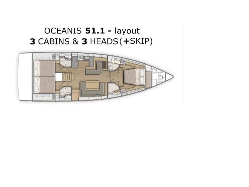 Oceanis 51.1 (Dodo) Plan image - 18